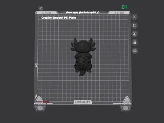 Cute Mesh Axolotl Keychain