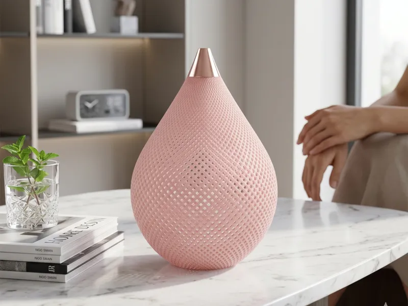 Vase goutte d'eau tissé