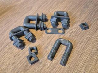 Fixations U 'M12' - Printed PLA 0.16 - Custom Support -Vert