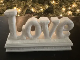3D Love Text