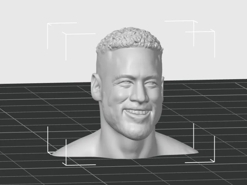 Neymar Bust – Modelo STL para Impressão 3D | Escultura Reali