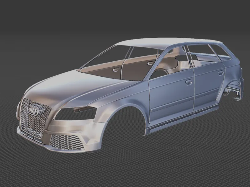 2012 Audi RS3 Sportback Body STL