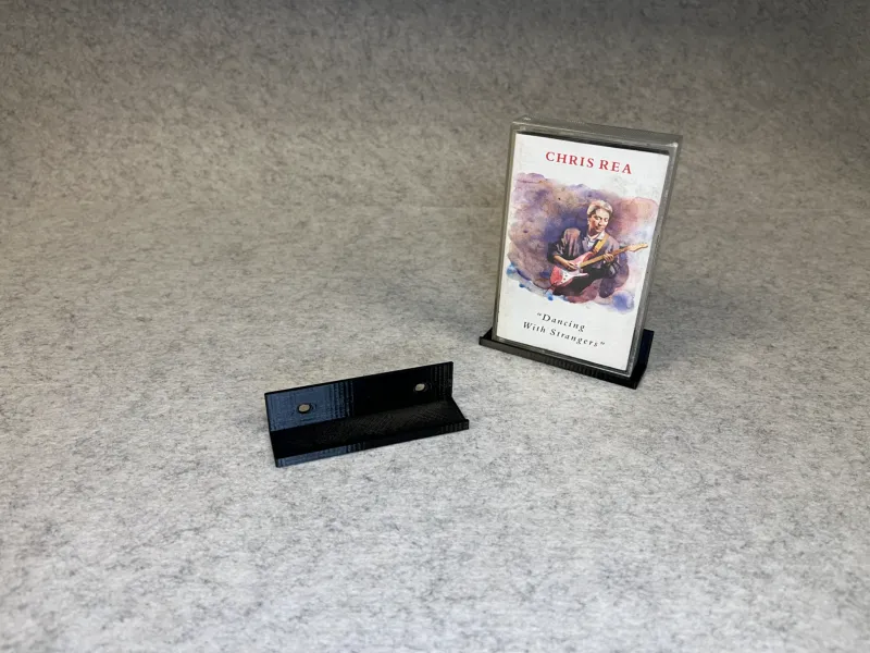 Cassette tape wall display holder