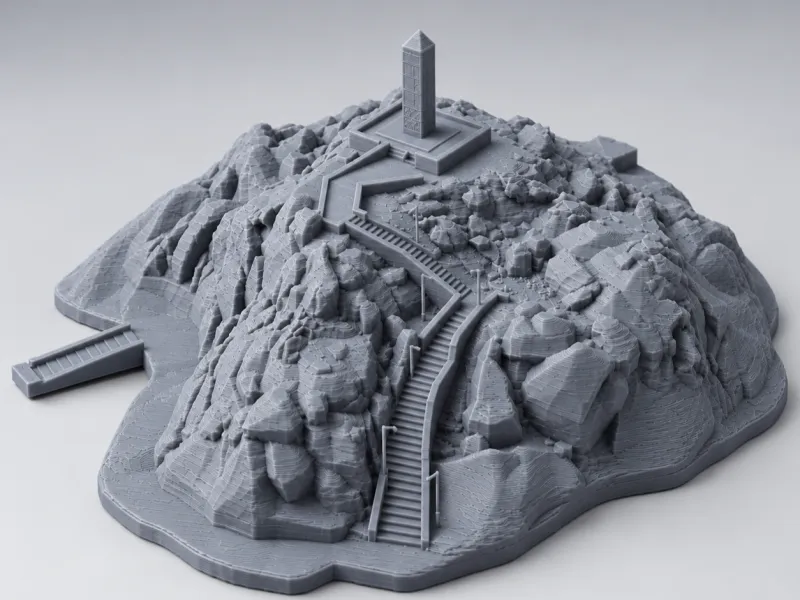 Monte Arafat – Jabal Al Rahmah | Modello stampabile in 3D