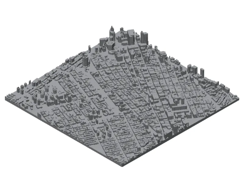NYC 2x2 Tiled Topography