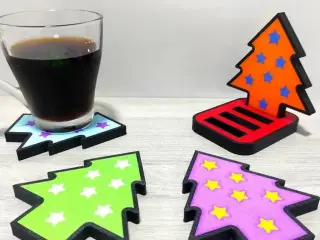 Christmas Colorful Vibes Coasters