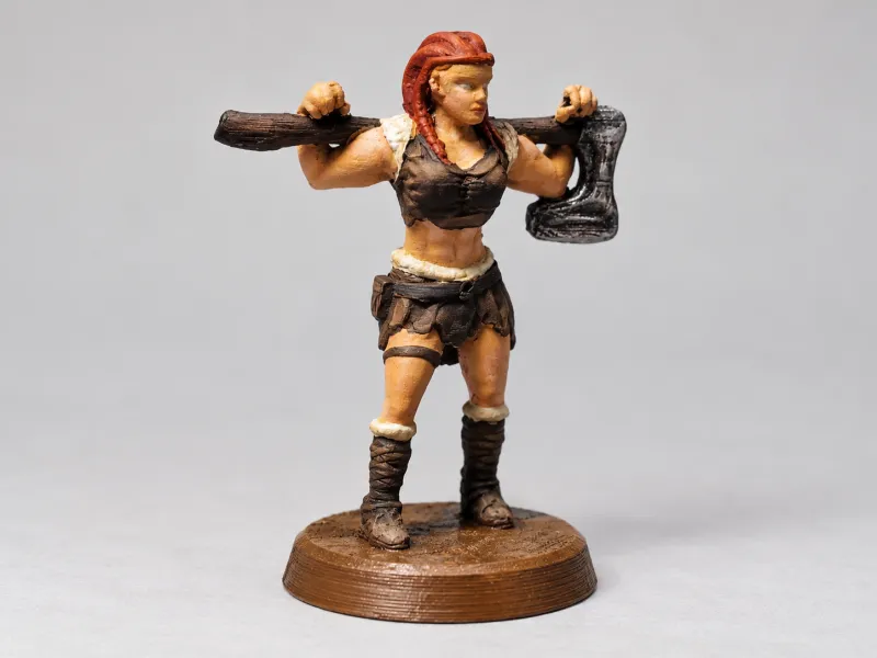 Viking Inspired Warrior Woman – 32mm Miniature