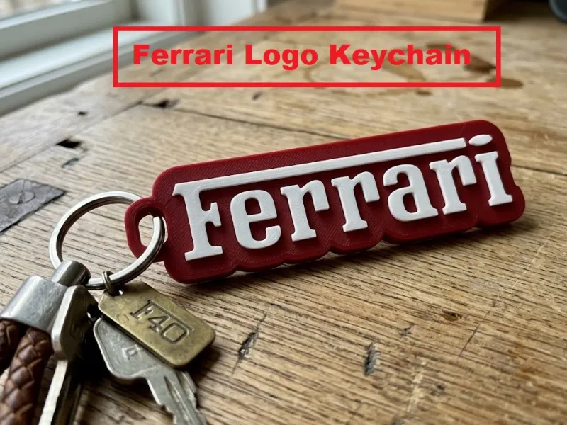 Ferrari Logo Keychain