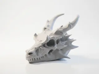 Charizard Skull Dragon Sculpture 3D Printable