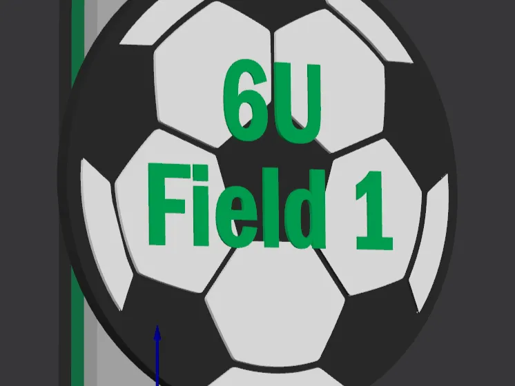 Fußballplatzschilder