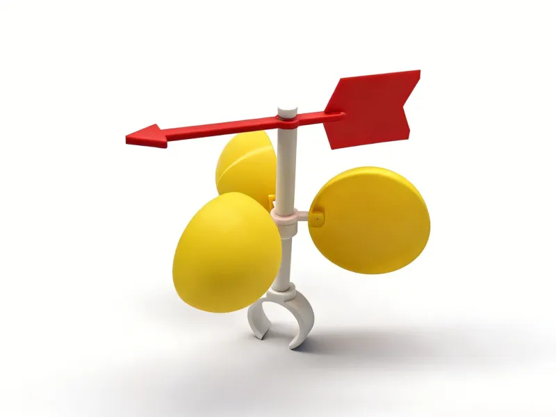 Bicycle anemometer model – with two bases-25mm