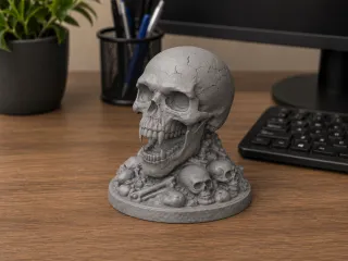 Vampire skull Headphone Stand