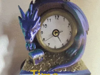 Dragon Treasure horde clock