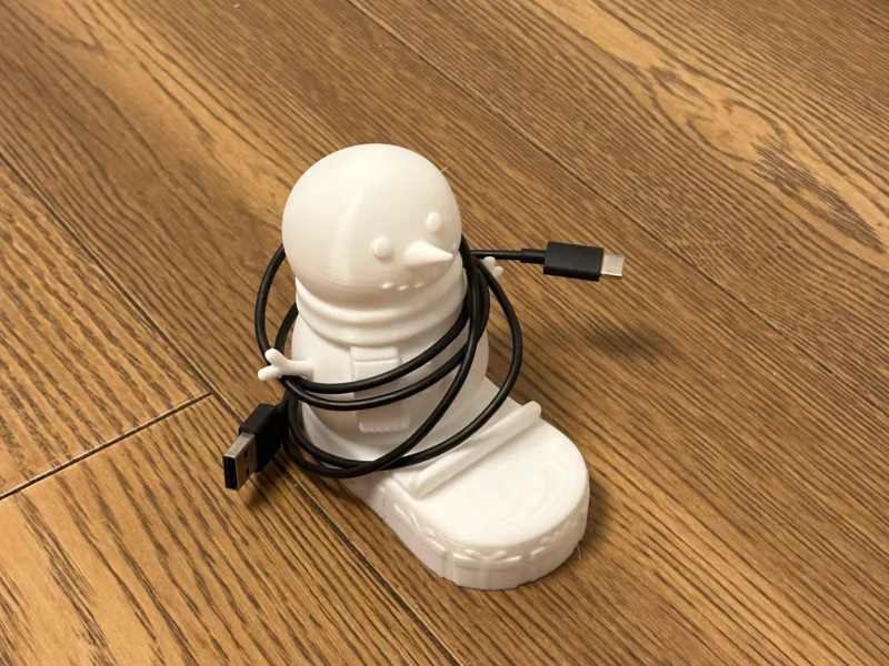 雪人数据线收纳