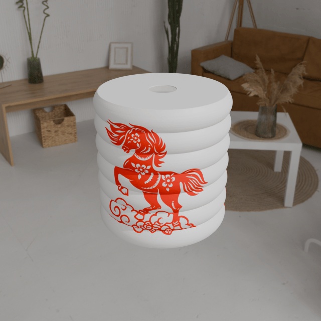 Fire Horse Zodiac Pendant Lamp