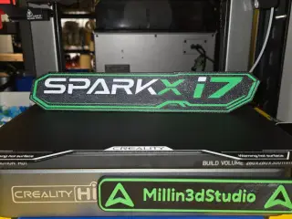 Creality SparkX i7 3d printer Logo Sign