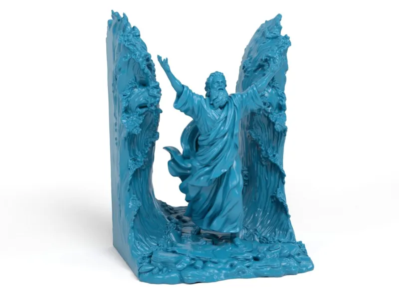 Moses parting the sea