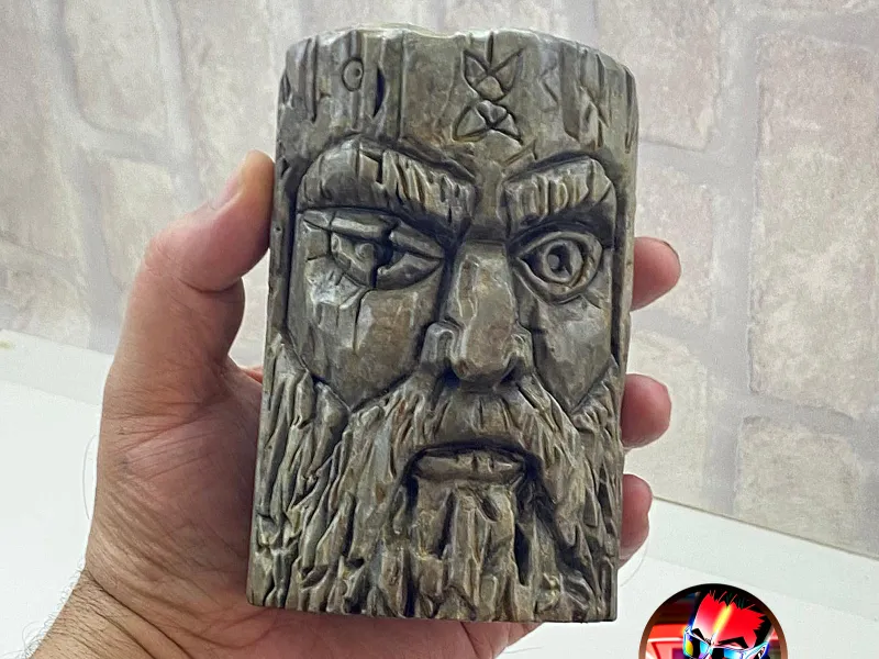 Odin the One-Eyed Rune Totem-figurine