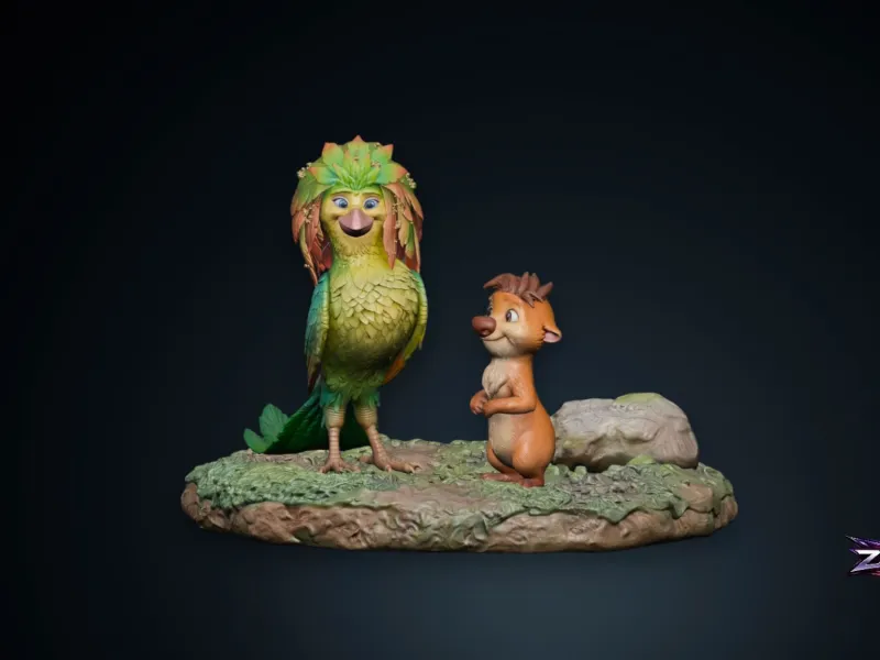 Ivy and Ollie Swapped Netflix Movie STL Figure 3D Print