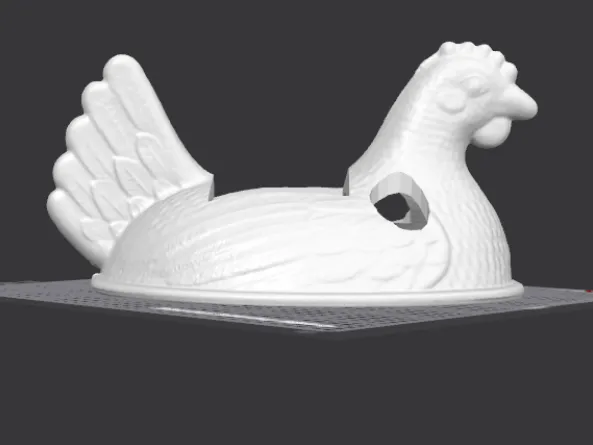 Hen in a Nest Toothbrush and Tooth Paste Holder