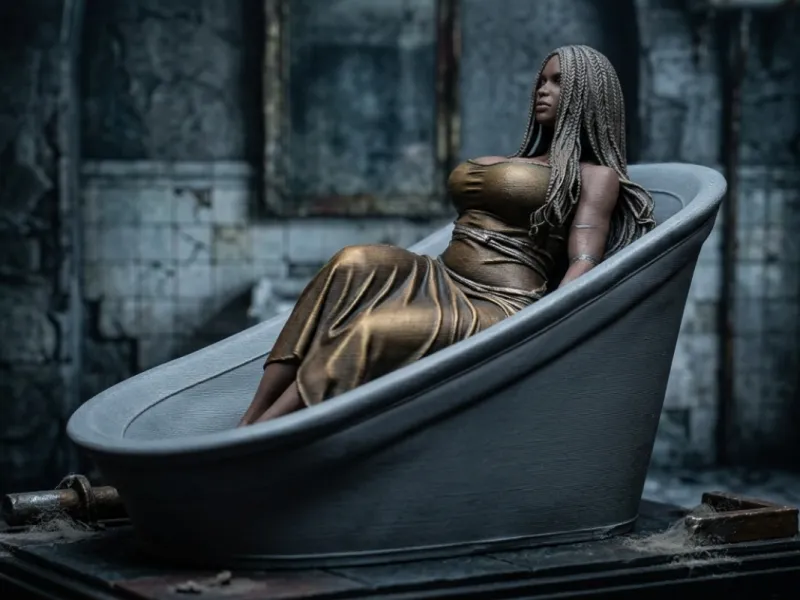 Sexy Bathtub Prisoner - Horror 3D Print Model