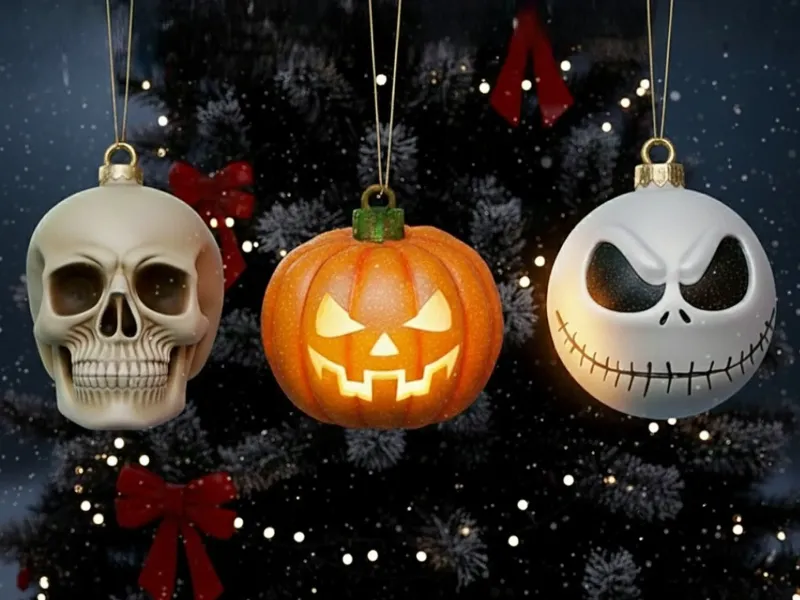 COMBO PALLINE DI NATALE - NIGHTMARE BEFORE CHRISTMAS