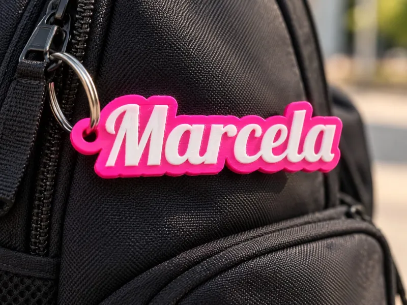 Porte-clés Personnalisé Nom Marcela Porte-clés 3D