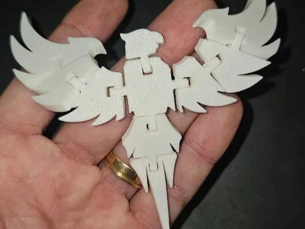 Oiseau Phénix – Assemblage imprimé en place