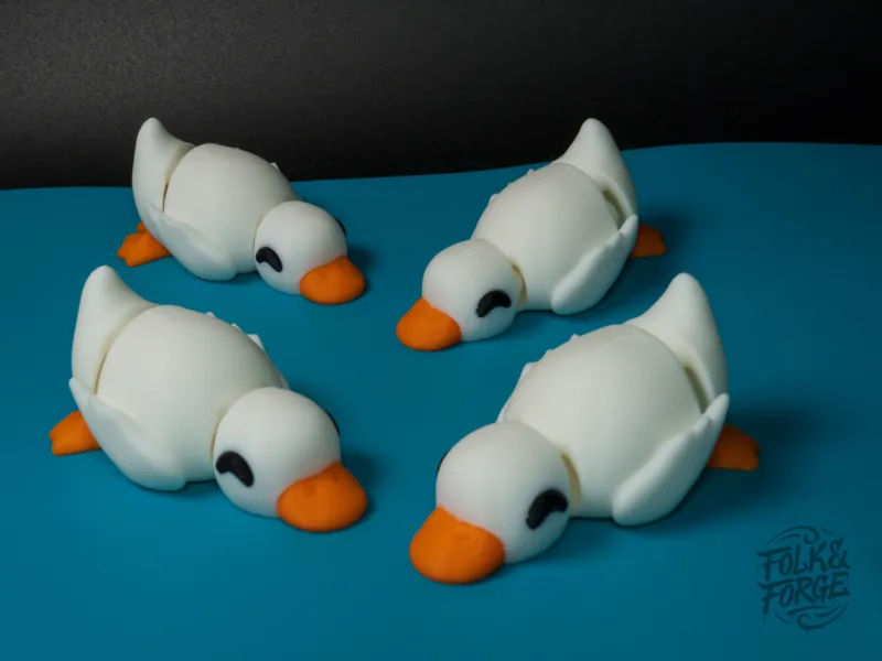 Lazy Duck, Print in Place Flexi Fidget