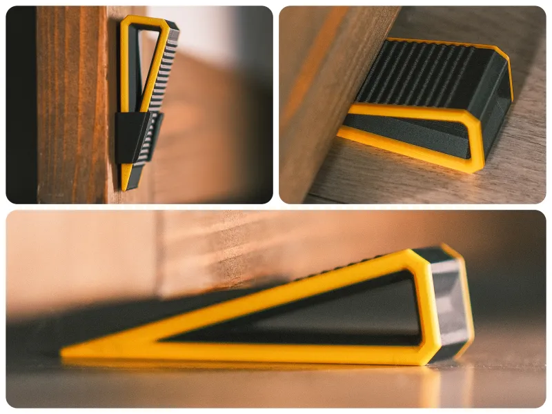 Calço de Porta Elegante com Suporte