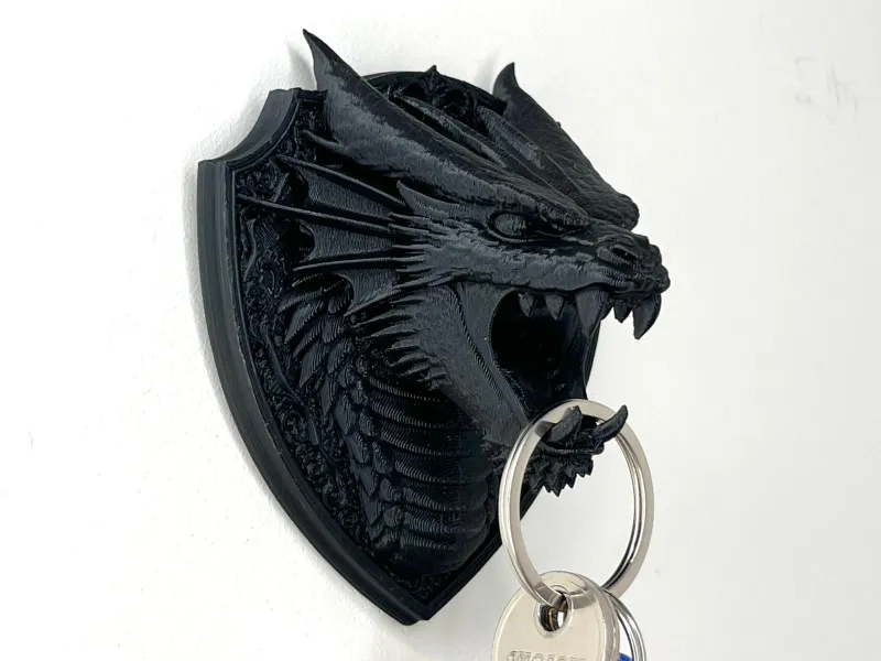 Organiseur mural de porte-clés Dragon d'hiver