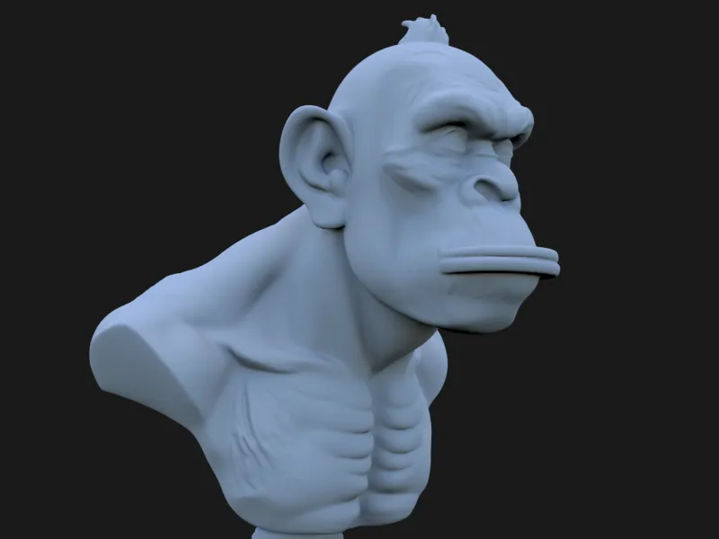 Bored Ape Bust 1.stl 3D STL Printable 3D Model STL 3D print