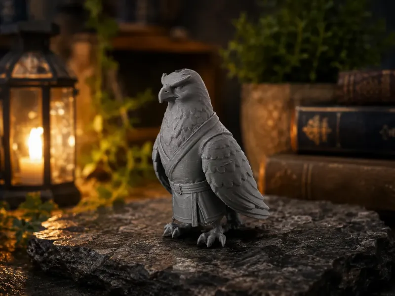 Moine Aigle Sage - Figurine d'Aigle Fantastique
