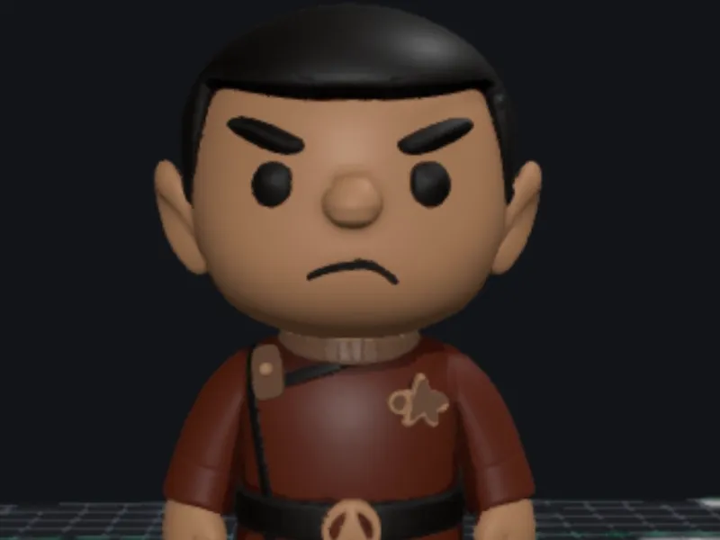 mini mr spock from star trek the wrath of khan