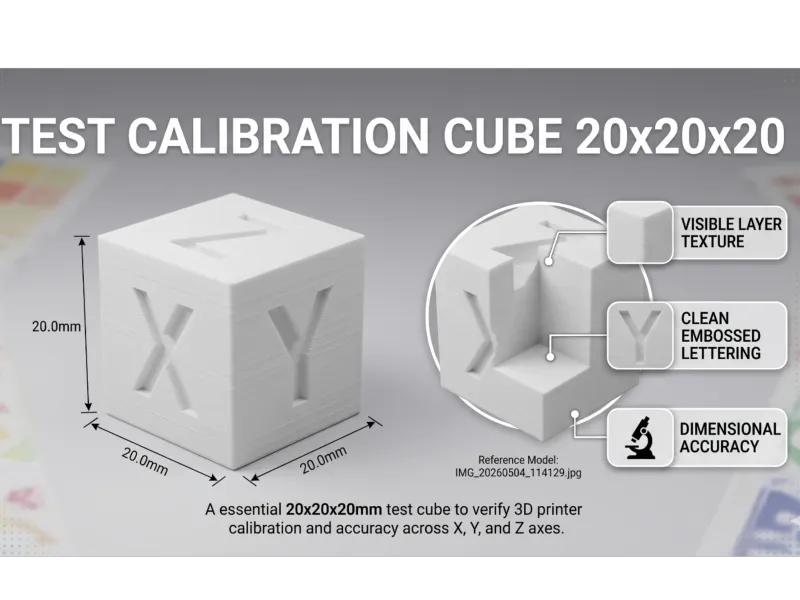 Test Calibration Cube 20x20x20