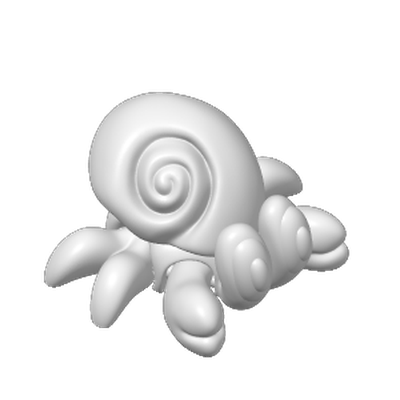 Шарнирный рак-отшельник - Игрушки и игры - PLA - изделие 3D-печати - фото 3