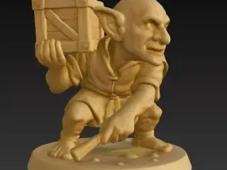 Goblin mit Kiste