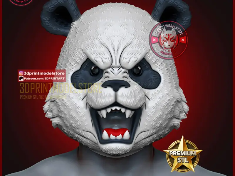 Panda Mask - Jujutsu Kaisen Anime Cosplay Halloween Costume