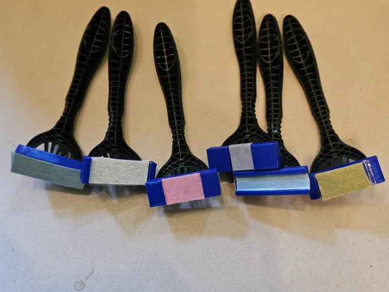 Razor Handle Sanding - Polishing Blocks