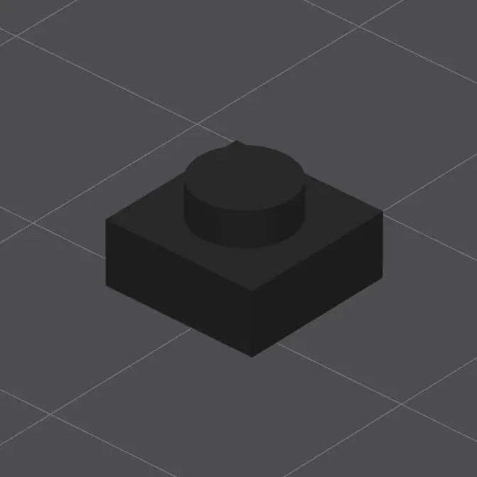 Lego compatible 1x1 plate