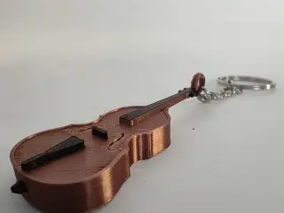 Contrabass keychain