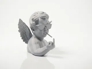 Punk Cherubim Angel Bust Fantasy 3D Printable