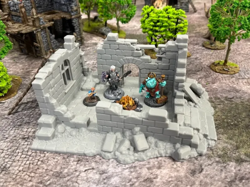 Large ruined house - DND terrain