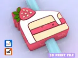 Straw Topper slice of strawberry cake-0