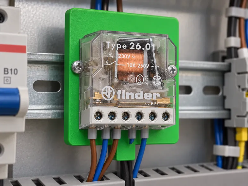 Suporte para Trilho DIN para Relé Finder 26.01