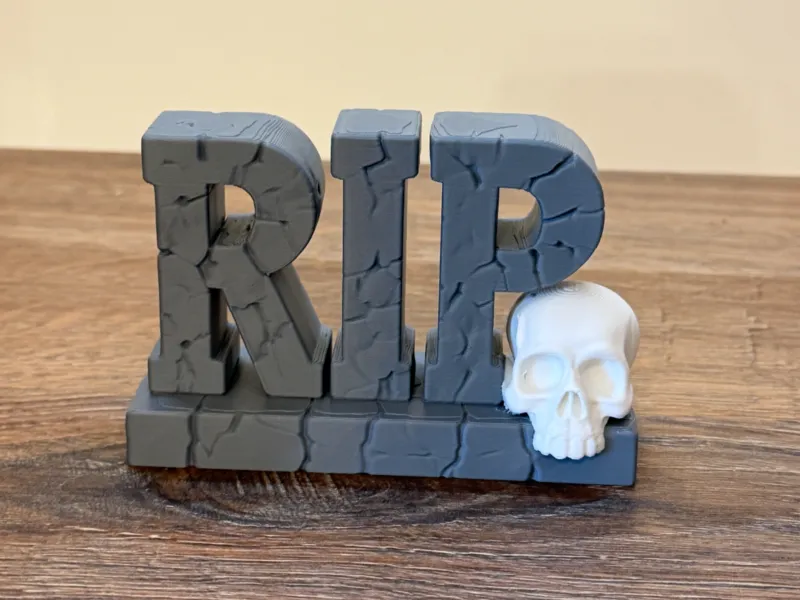 💀 Lápide RIP – Decoração de Túmulo para o Halloween