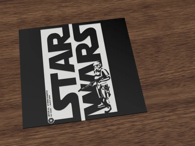 Star Wars Stormtrooper typography fan art