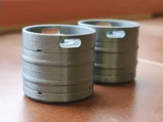 1/10 Scale KEG barrels