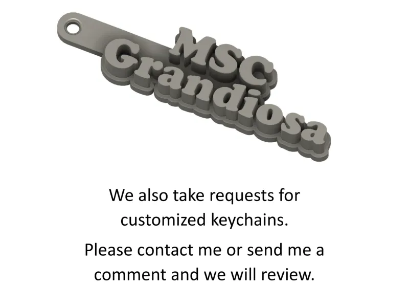MSC Grandiosa Keychain / Keyring