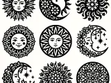Sun & Moon Celestial Trivets – 9 Boho Laser Cut Coasters-0
